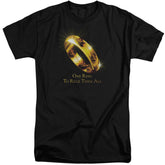 Lord Of The Rings One Ring To Rule Them All Men's 18/1 Tall Cotton Short-Sleeve T-Shirt